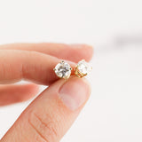 CLASSIC STUDS | 14K GOLD & MOISSANITE