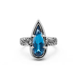 angela monaco jewelry philadelphia silver blue topaz statement ring