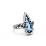 angela monaco jewelry philadelphia silver blue topaz statement ring