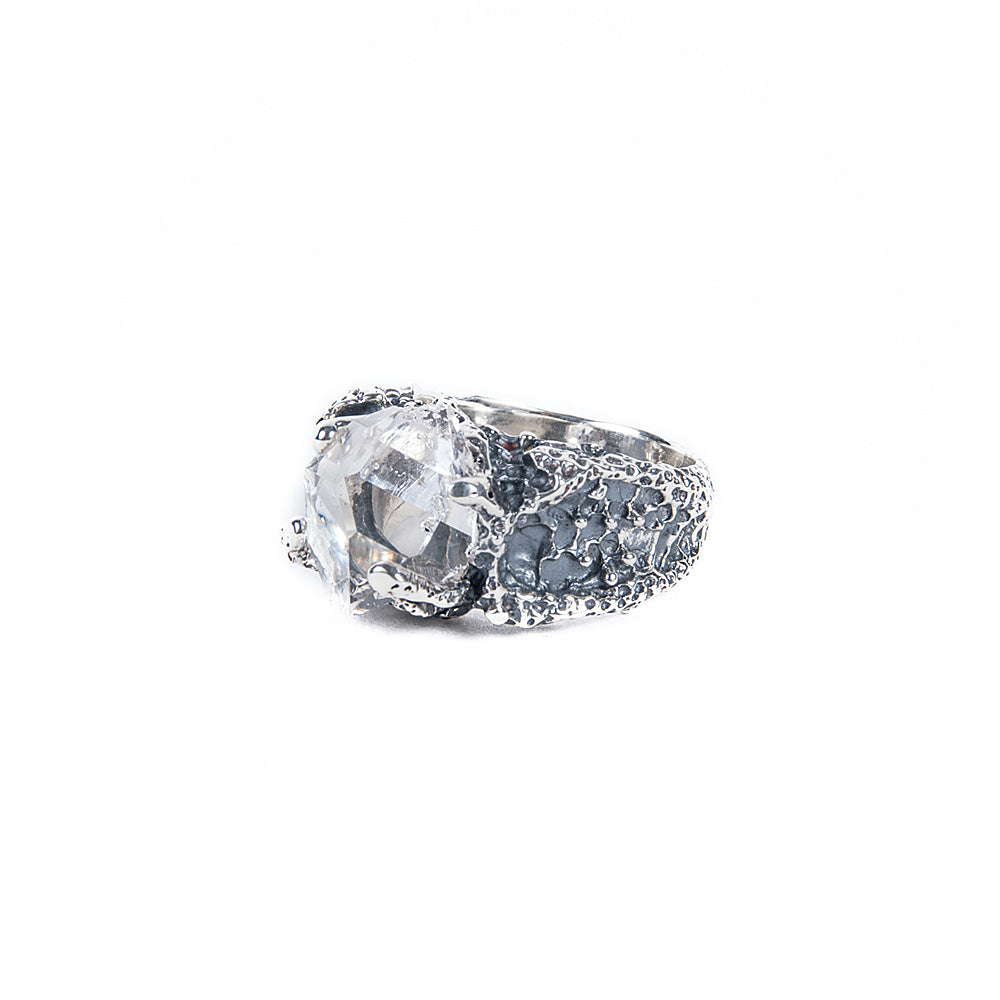 CRYSTAL CAVERN RING | SILVER & HERKMIER - AngelaMonacojewelry