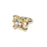 ELIXIR COCKTAIL RING | GOLD VERMEIL & HERKIMER - AngelaMonacojewelry