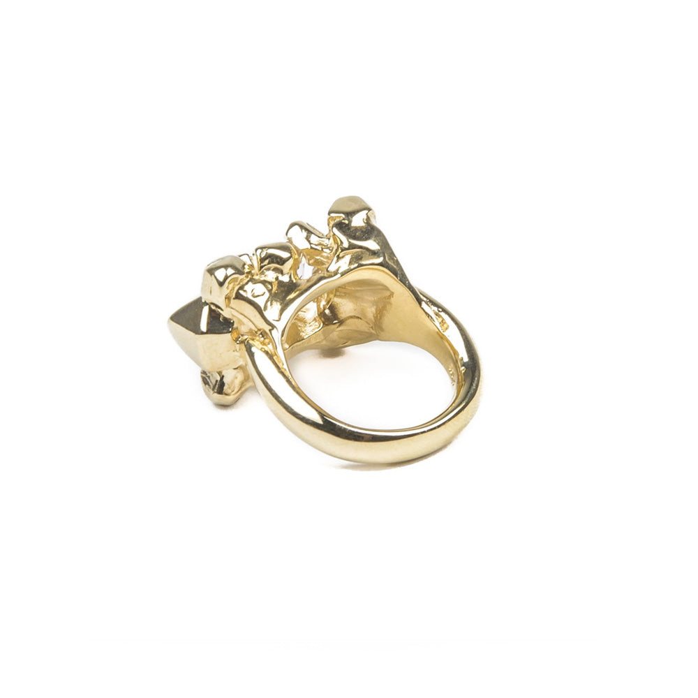 ELIXIR COCKTAIL RING | GOLD VERMEIL & HERKIMER - AngelaMonacojewelry