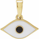 ENAMEL EVIL EYE CHARM | 14K GOLD