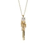 KEY TO THE UNKNOWN | GOLD VERMEIL & HERKIMER - AngelaMonacojewelry