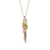 KEY TO THE UNKNOWN | GOLD VERMEIL & HERKIMER - AngelaMonacojewelry