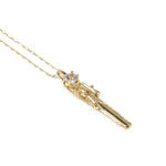 KEY TO THE UNKNOWN | GOLD VERMEIL & HERKIMER - AngelaMonacojewelry