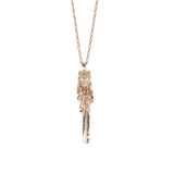 KEY TO THE UNKNOWN | ROSE GOLD VERMEIL & RUTILATED QUARTZ - AngelaMonacojewelry