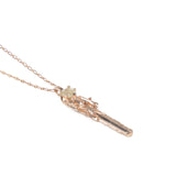 KEY TO THE UNKNOWN | ROSE GOLD VERMEIL & RUTILATED QUARTZ - AngelaMonacojewelry