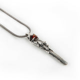 KEY TO THE UNKNOWN | SILVER & GARNET - AngelaMonacojewelry