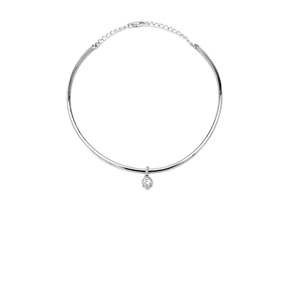 CHARM COLLAR | SILVER & HERKIMER - AngelaMonacojewelry