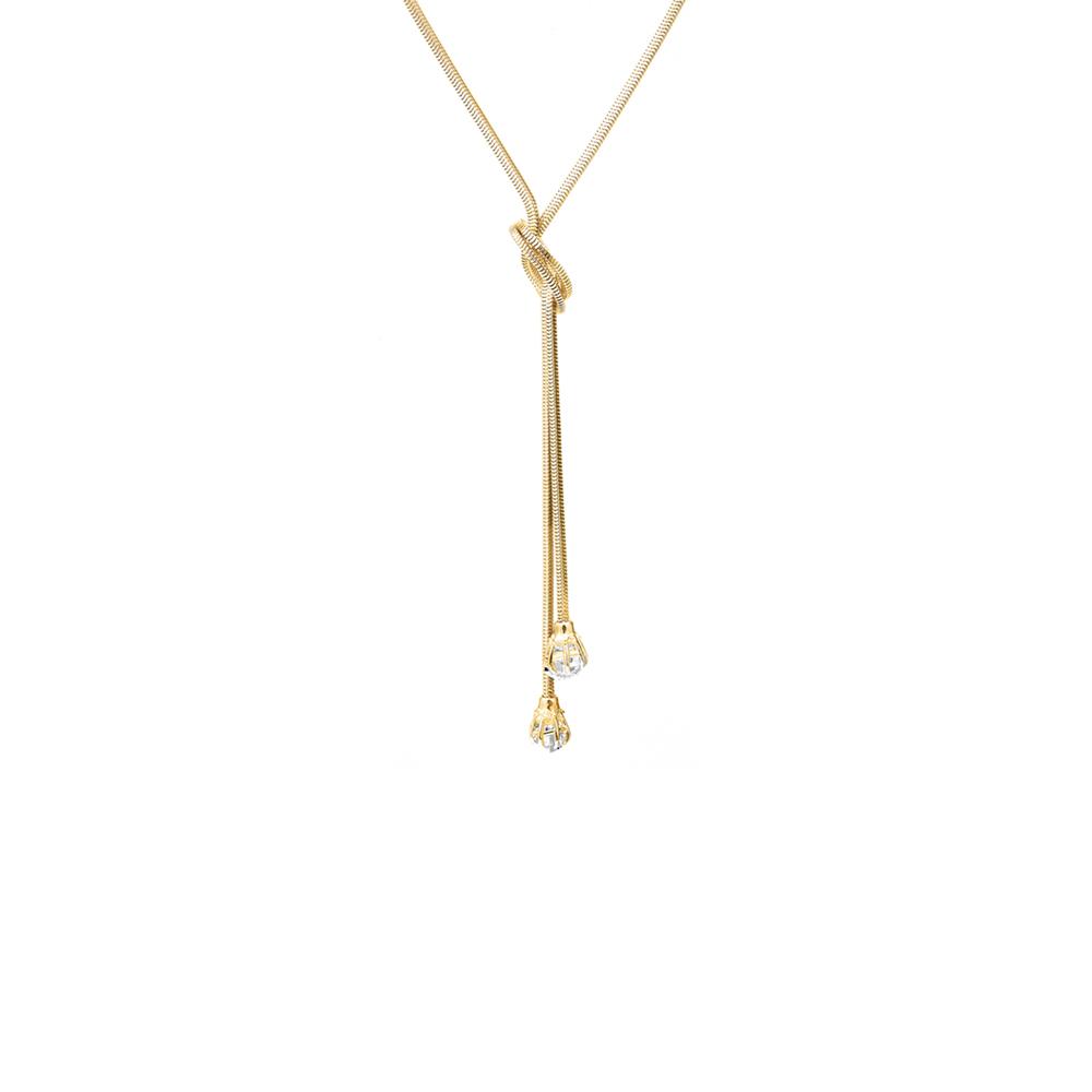 RAW WRAP NECKLACE | 14k GOLD & HERKIMER - AngelaMonacojewelry