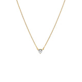 TRILLION PENDANT NECKLACE | 14k GOLD & HERKIMER - AngelaMonacojewelry