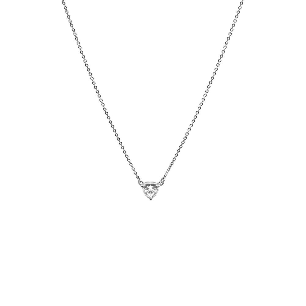 TRILLION PENDANT NECKLACE | SILVER & HERKIMER - AngelaMonacojewelry