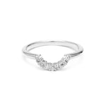 PAVE ARC CONTOUR BAND | WHITE GOLD & DIAMOND - AngelaMonacojewelry