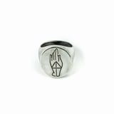 PROTECTION SIGNET RING | SILVER - AngelaMonacojewelry