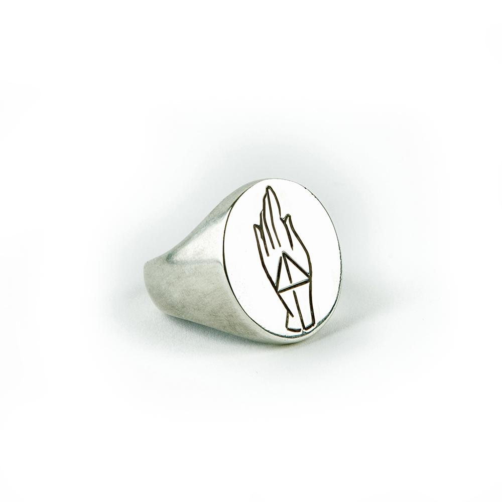 PROTECTION SIGNET RING | SILVER - AngelaMonacojewelry