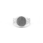 NEW | ROCKY SIGNET RING | SILVER - AngelaMonacojewelry