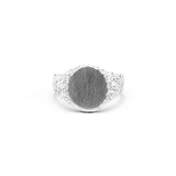 NEW | ROCKY SIGNET RING | SILVER - AngelaMonacojewelry