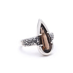 angela monaco jewelry philadelphia silver smoky quartz statement ring