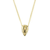 angela monaco jewelry philadelphia jeweler snake head necklace yellow gold vermeil